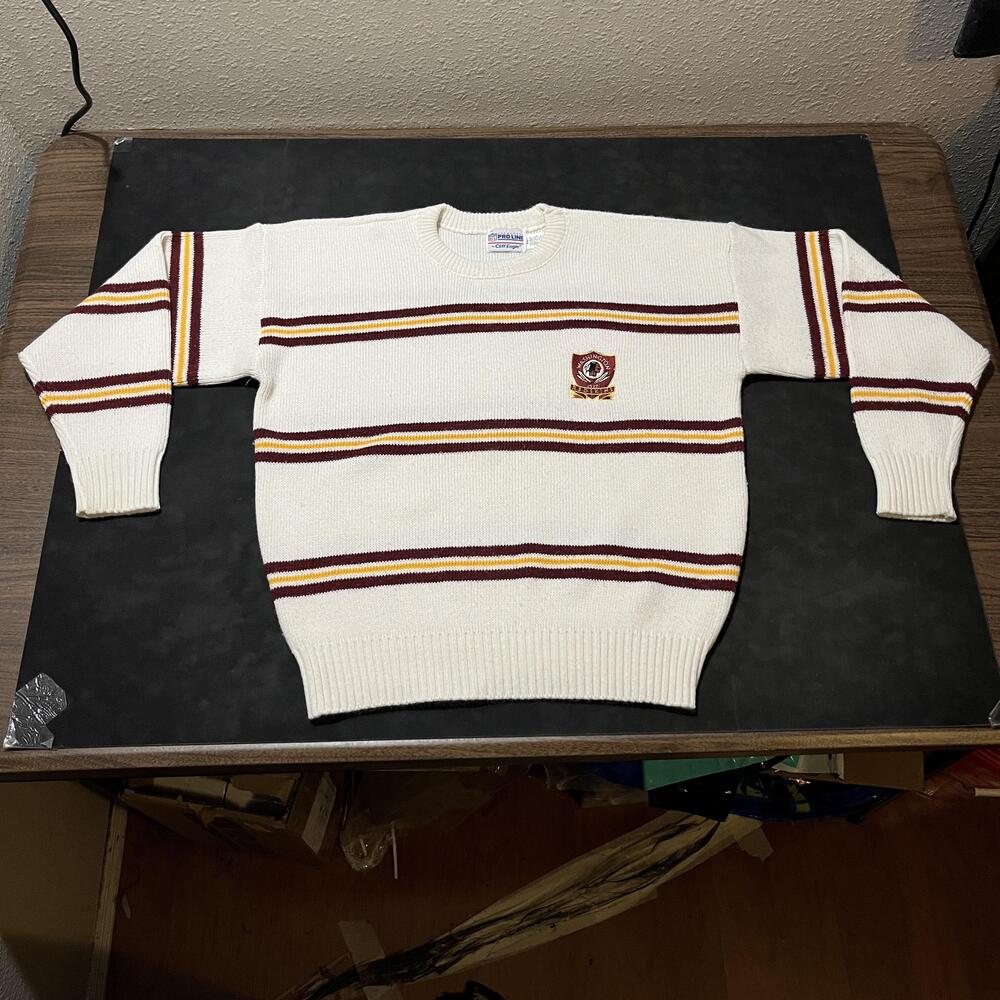 Vintage Washington Redskins Cliff Engle Sweater NFL Football Pro Line 80s USA